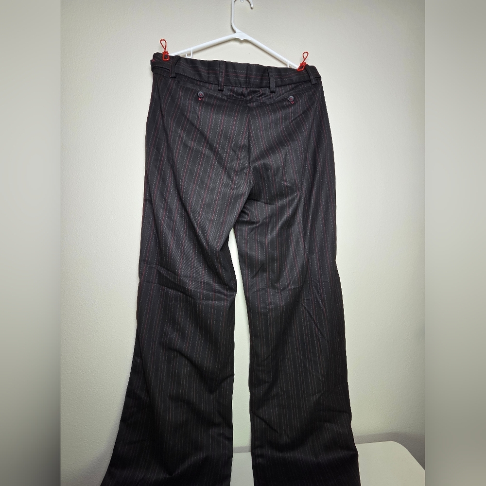 Nwt Peachy Den Lennox Trousers Pinstripe Led Medium - Picture 6 of 11